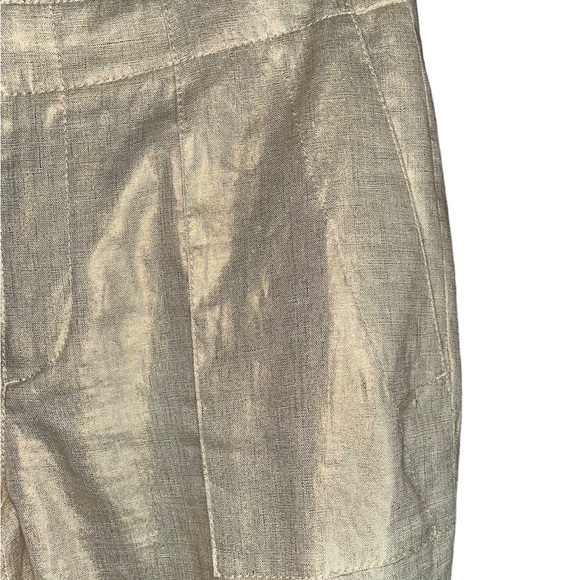 Vintage J . Crew woman metallic career pants size 2 new with tags - Picture 6 of 11